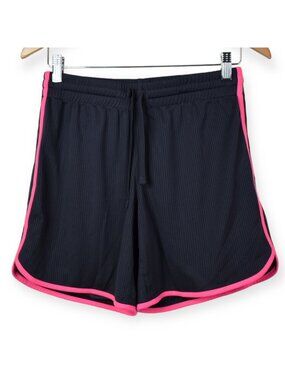 Athletic Works Shorts S Womens 4-6 Polyester Pull On Drawstring Activewear Black